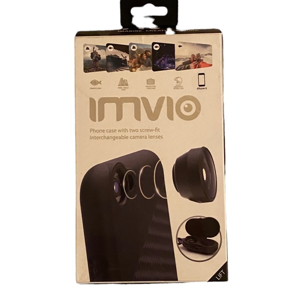 IMVIO Phone Case with 2 Screw-Fit Interchangeable Camera Lenses iPhone 6